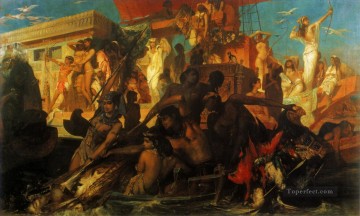 die niljagd der kleopatra Historia académica Hans Makart Pinturas al óleo